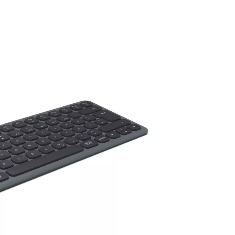 Hama WK-500 keyboard Home/Office RF Wireless + Bluetooth QWERTZ German Black, Dark Grey