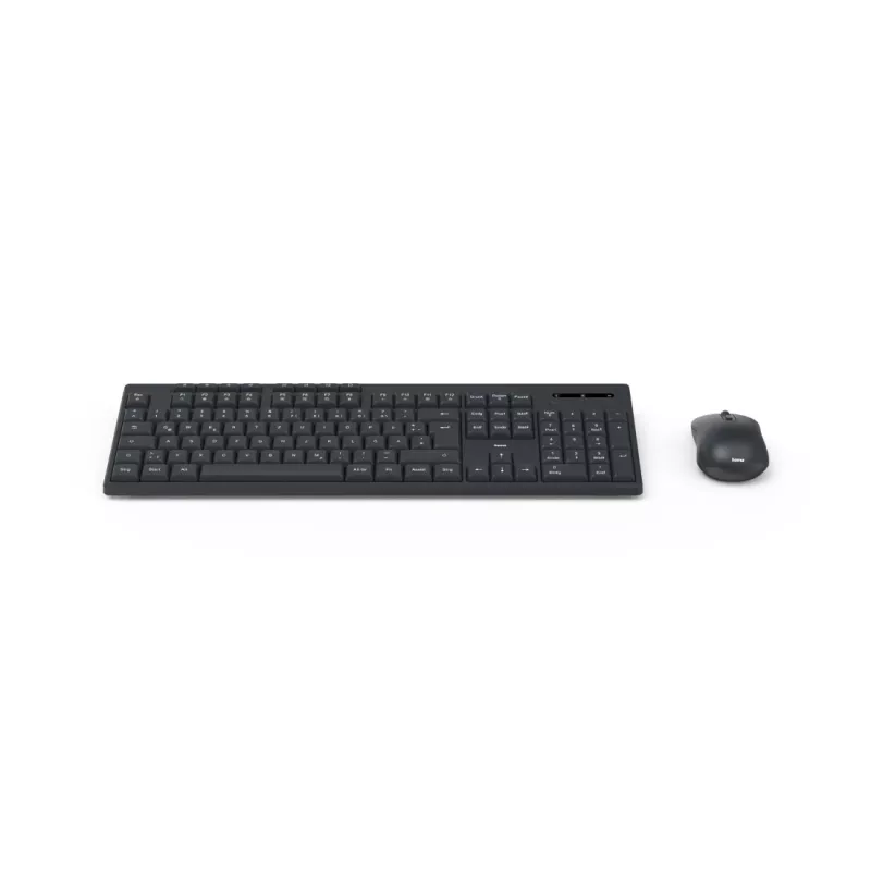 Hama WKM-200 keyboard Mouse included Home/Office RF Wireless QWERTZ German Black