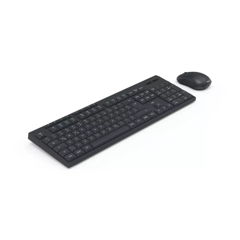Hama WKM-200 keyboard Mouse included Home/Office RF Wireless QWERTZ German Black