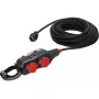 Power Extension Brennenstuhl 9161150161 15m 4 AC Outlets Outdoor Black Red