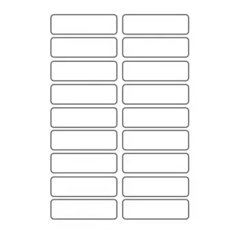 Avery ETVET36 self-adhesive label Rectangle Permanent White 36 pc(s)