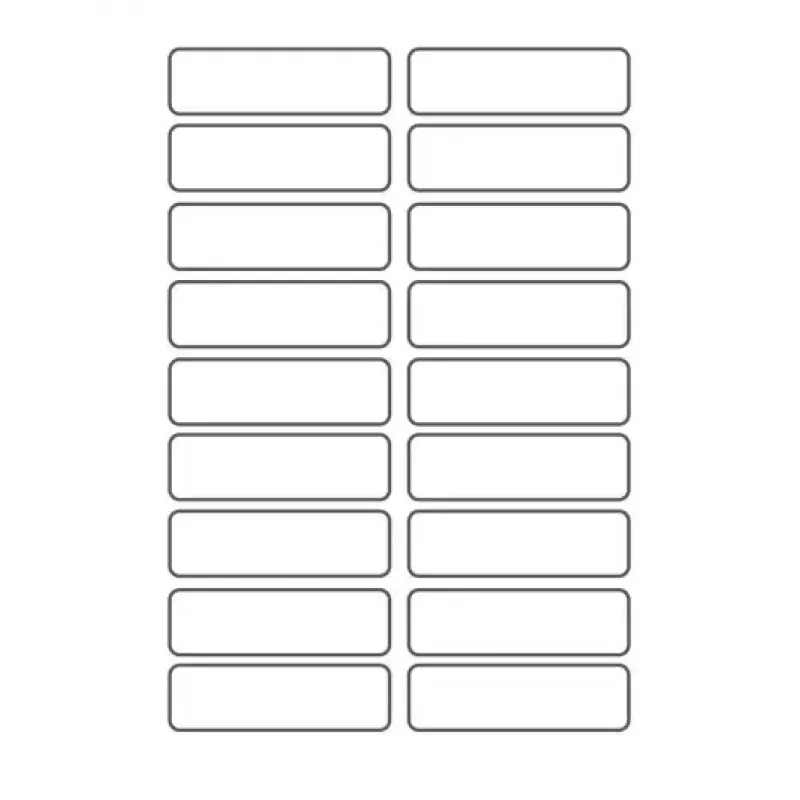 Avery ETVET36 self-adhesive label Rectangle Permanent White 36 pc(s)