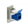 Keystone module DELOCK 91106 flat construction, blue/silver/white