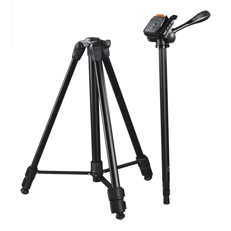 Tripod HAMA Delta Duo 170 — 3‑leg, max height 170 cm, min 62 cm, load 4 kg, weight 1.85 kg, black