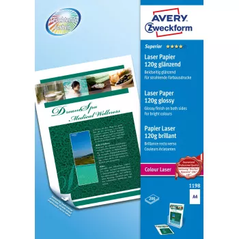 Printing paper Avery Zweckform Premium Colour Laser Photo Paper A4 120 g/m² Gloss 200 sheets