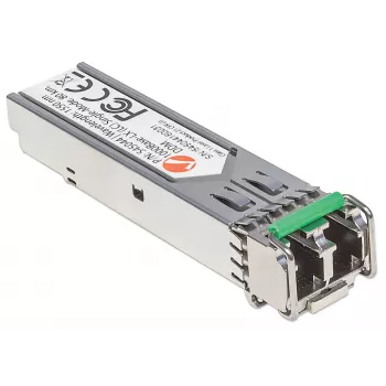 Intellinet Transceiver Module Optical, Gigabit Fiber SFP, 1000Base-Lx (LC) Single-Mode Port, 80km, Wavelength 1550nm, MSA Compliant, Equivalent to Cisco GLC-ZX-SMD, Ethernet, Fibre, Three Year Warranty