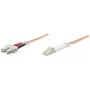 Intellinet Fiber Optic Patch Cable, OM2, LC/SC, 5m, Orange, Duplex, Multimode, 50/125 µm, LSZH, Fibre, Lifetime Warranty