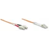 Intellinet Fiber Optic Patch Cable, OM2, LC/SC, 5m, Orange, Duplex, Multimode, 50/125 µm, LSZH, Fibre, Lifetime Warranty