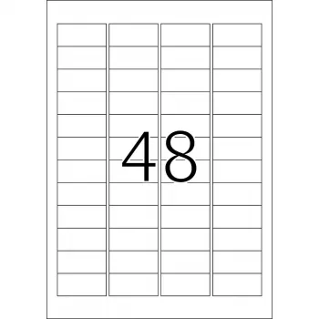 Labels HERMA Premium A4 48.3x16.9 mm white paper matt 12800 pcs