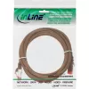 InLine Patch Cable S/FTP PiMF Cat.6 250MHz PVC copper brown 3m