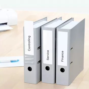 Spine insert labels HERMA 5032 A4 190x54 mm white cardboard perforated non-adhesive