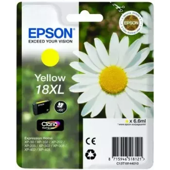 Ink Cartridge Epson Singlepack 18XL Claria Home Yellow