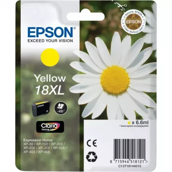 Ink Cartridge Epson Singlepack 18XL Claria Home Yellow