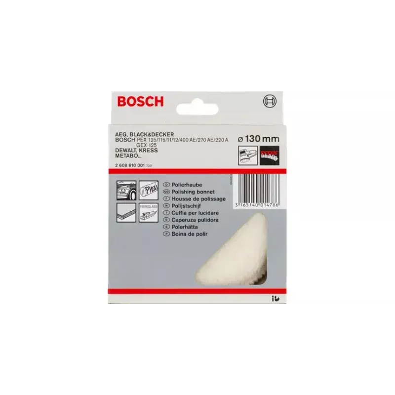 Lambskin Discs Bosch 3608610000 Diameter 16 cm Grey Wool