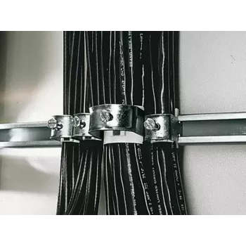 Cable clamp Rittal DK 7097.300, steel, silver, max bundle Ø 34 mm, 25 pcs