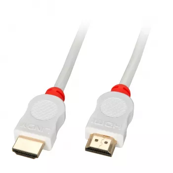Lindy HDMI High Speed Cable white 2m, 2 m, HDMI Type A (Standard), HDMI Type A (Standard), Red, White