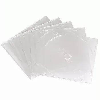 CD Slim Empty Box Hama 051164 pack 10 transparent 1 discs
