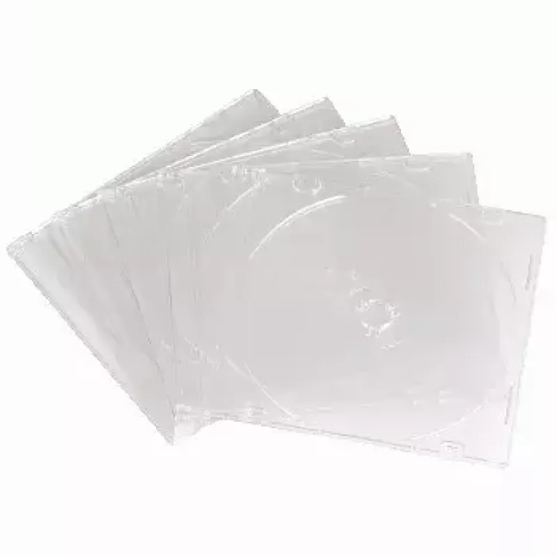 CD Slim Empty Box Hama 051164 pack 10 transparent 1 discs