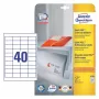 Self-adhesive label Rectangle AVERY 6126