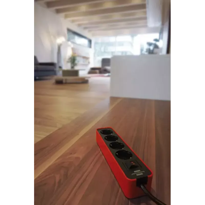 Power Extension Brennenstuhl 1153240070 1.5m 4 AC Outlets Indoor Black Red
