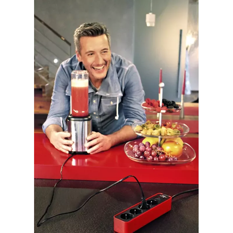 Power Extension Brennenstuhl 1153240070 1.5m 4 AC Outlets Indoor Black Red