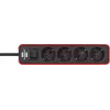 Power Extension Brennenstuhl 1153240070 1.5m 4 AC Outlets Indoor Black Red