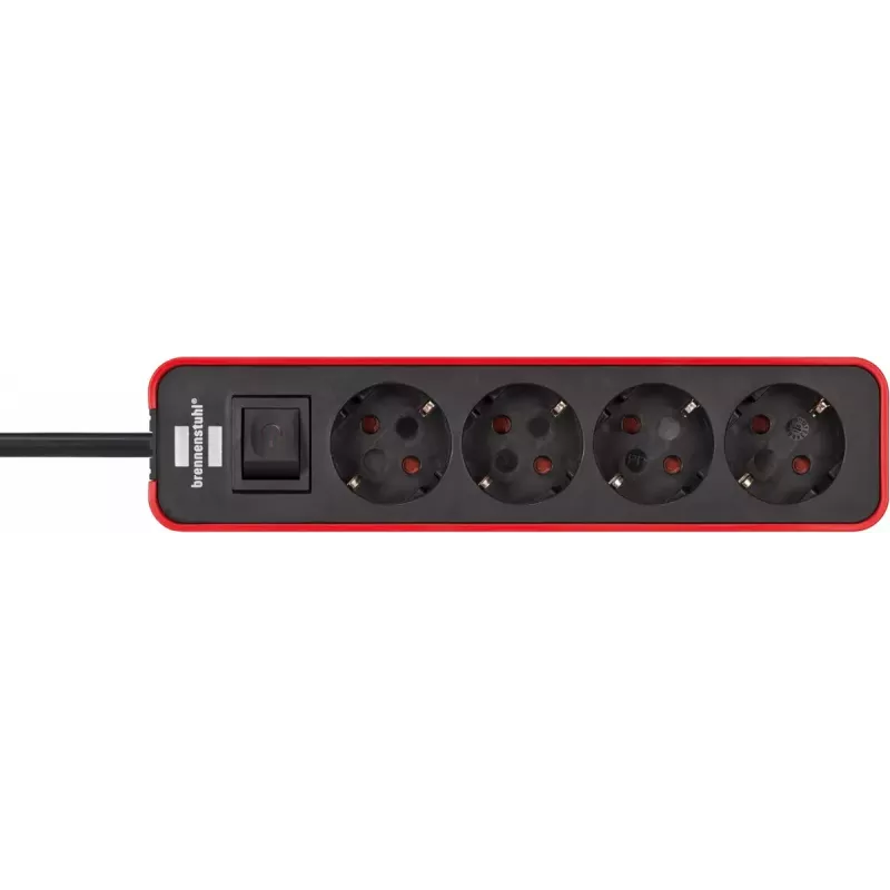 Power Extension Brennenstuhl 1153240070 1.5m 4 AC Outlets Indoor Black Red