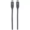 Manhattan USB-C to USB-C Cable, 50cm, Male to Male, Black, 10 Gbps (USB 3.2 Gen2 aka USB 3.1), 3A (fast charging), SuperSpeed+ USB, Lifetime Warranty, Equivalent to USB31CC50CM