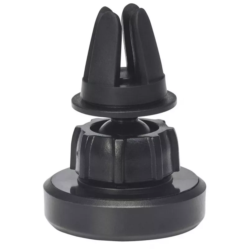 Manhattan Magnetic Car Air-Vent Phone Mount, Adjustable Clip-on, Quick Attach and Release, Non-Skid Pad, Black, Lifetime Warranty