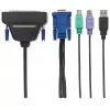 Intellinet VGA 1-Port Cable for KVM Console, PS2, USB and VGA Connectors