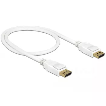 DisplayPort cable DeLOCK 85507 0.5 m White