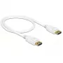 DisplayPort cable DeLOCK 85507 0.5 m White