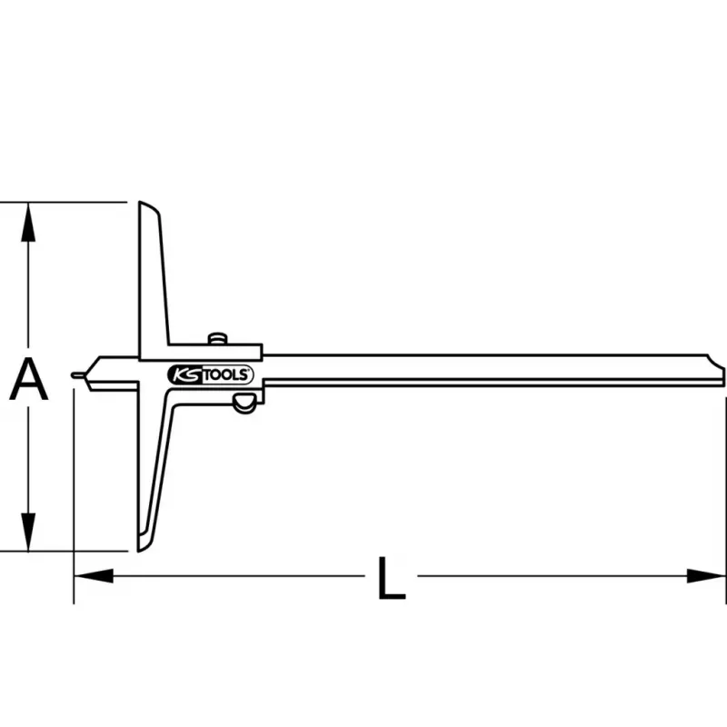 Caliper KS Tools 300.0552 Weight 150 g