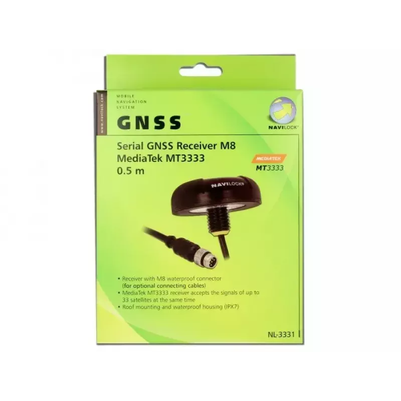 GPS receiver module Navilock 60326 M8 99 channels Black