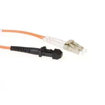 ACT 3 meter LSZH Multimode 62.5/125 OM1 fiber patch cable duplex with MTRJ and LC connectors