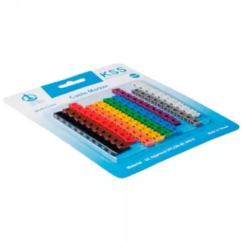 ACT Cable Markers, colored, Black, Blue, Brown, Green, Grey, Orange, Red, Violet, White, Yellow, 100 pc(s), 4 - 6 mm²