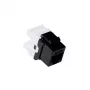 ACT CAT6 Keystone Jack unshielded punch down white, RJ45, IDC, White