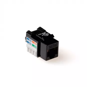 Keystone Jack ACT CAT6 Unshielded Punch Down White TD6015