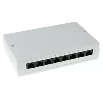 Surface mounted box ACT FA5000 unshielded 8-port Cat5e — 171.4×38×118.8 mm