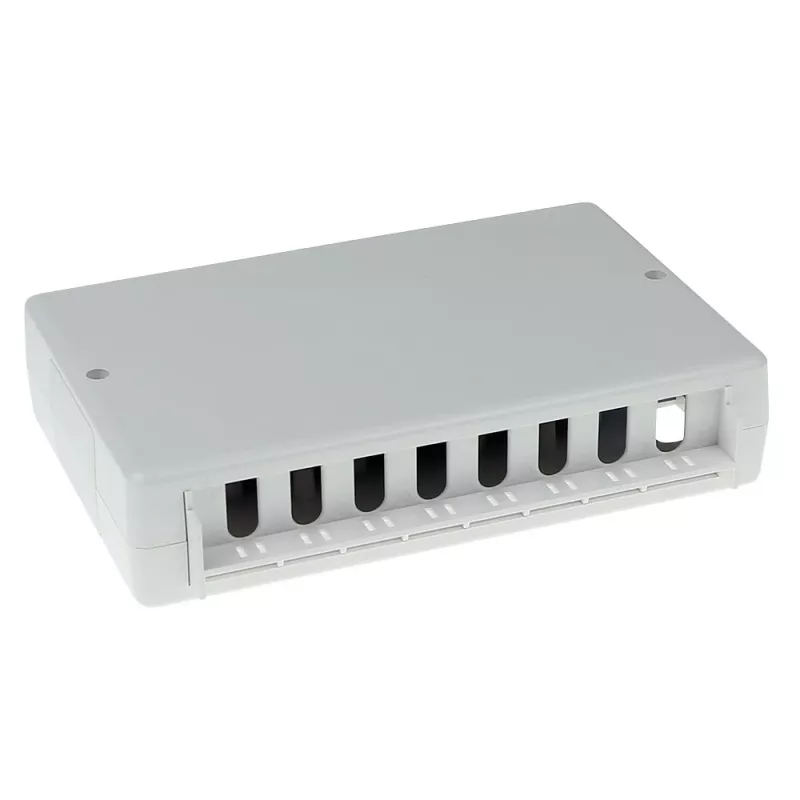 Surface mounted box ACT FA5000 unshielded 8-port Cat5e — 171.4×38×118.8 mm