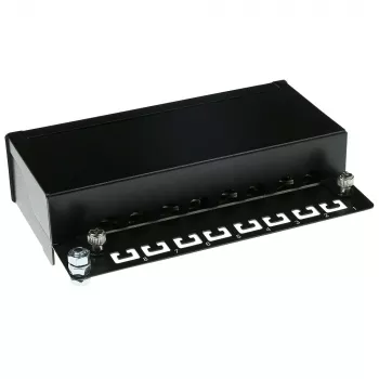 Surface-mounted shielded patch box ACT 8-port CAT6, 173×44 mm