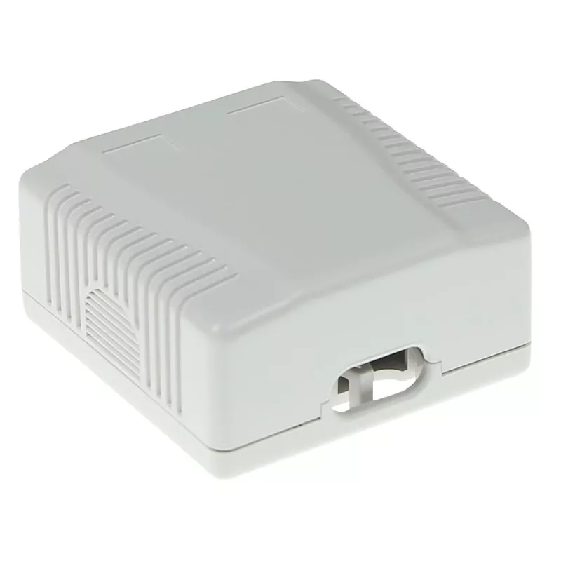 Surface mounted box ACT 2-port unshielded CAT5E — 59×29.5×61 mm