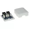 Surface mounted box ACT 2-port unshielded CAT5E — 59×29.5×61 mm