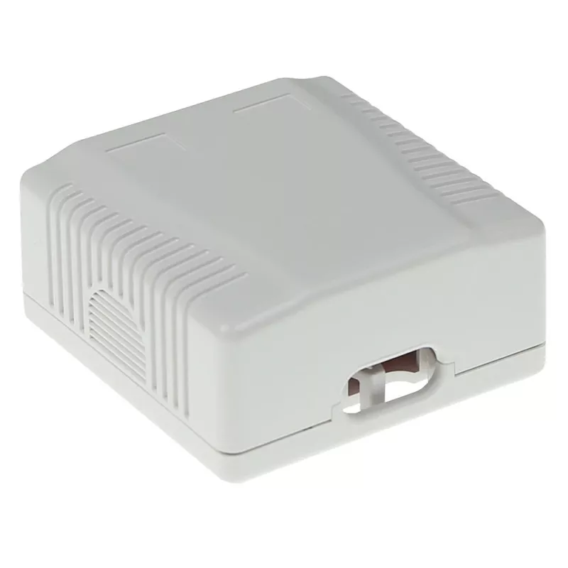 Surface mounted box 2-port CAT6 unshielded ACT FA6002, 29×61×29.5 mm