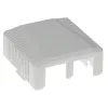 Surface mounted box 2-port CAT6 unshielded ACT FA6002, 29×61×29.5 mm