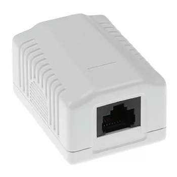 Surface mounted box ACT 1‑port CAT5E unshielded, 39×29.5×54 mm