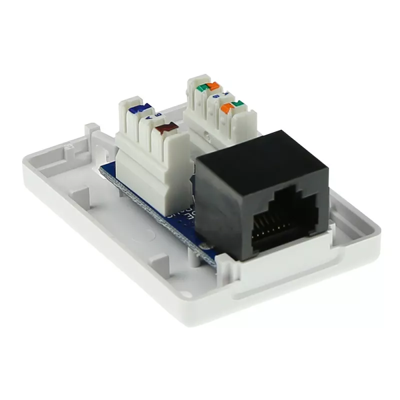 Surface mounted box ACT 1‑port CAT5E unshielded, 39×29.5×54 mm