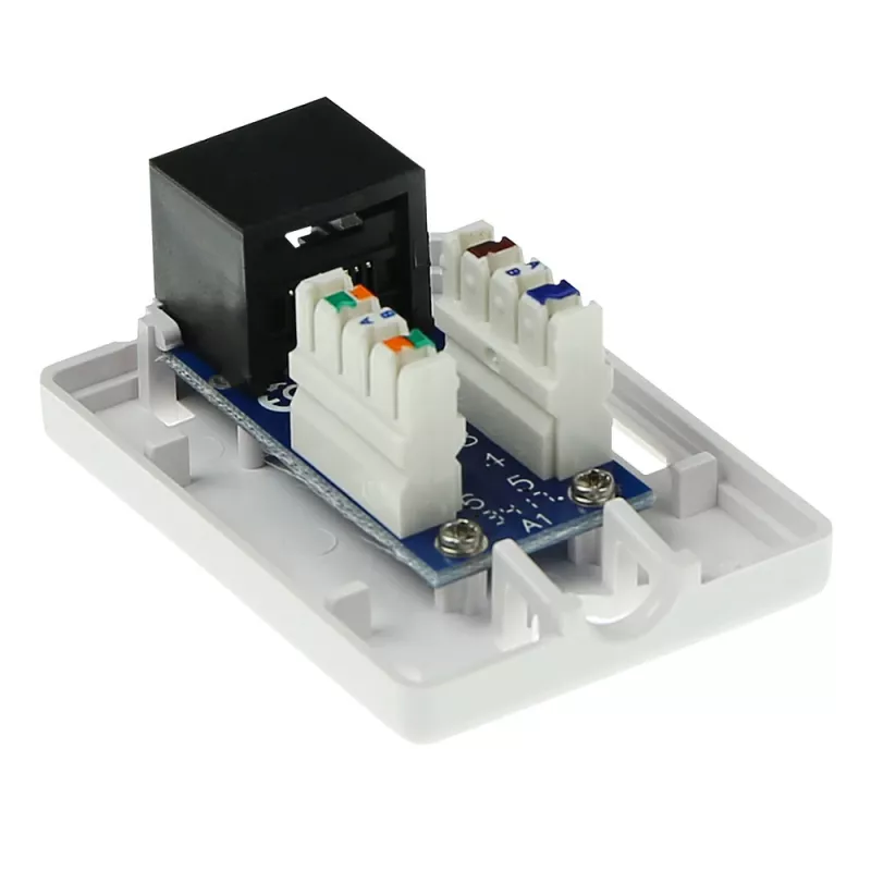 Surface mounted box ACT 1‑port CAT5E unshielded, 39×29.5×54 mm