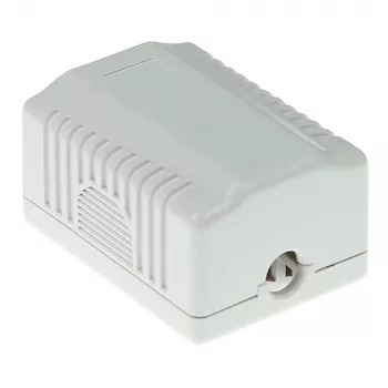 Surface mounted box ACT 1-port unshielded CAT6, 39×54×29.5 mm