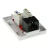 Surface mounted box ACT 1-port unshielded CAT6, 39×54×29.5 mm